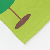 Ein gebildeter Strauß Fleecedecke (Ecke)