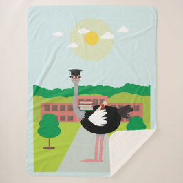 Ein gebildeter Strauß Sherpadecke