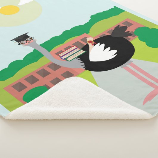 Ein gebildeter Strauß Sherpadecke (3/4)