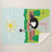 Ein gebildeter Strauß Sherpadecke (Vorderseite (Horizontal))