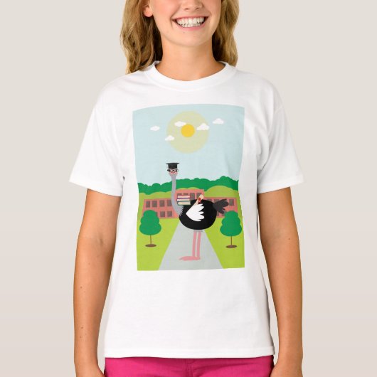 Ein gebildeter Strauß T-Shirt (Vorderseite)