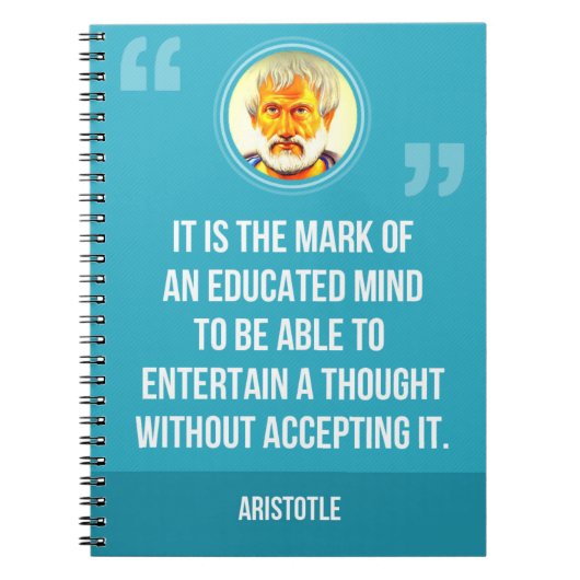 Ein gebildetes Sinneszitat Notizblock (Vorderseite)