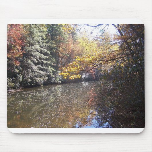 ein Gebirgsstrom im autum Mousepad (Vorne)