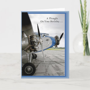 Ein Geburtstag dachte... Trimotor Karte