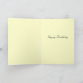 Ein Geburtstag - ein lustiges Geburtstagsgedicht Karte (Innenseite)