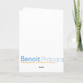 Ein Geburtstag eines Typ Karte (Rückseite)