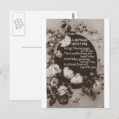 Ein Geburtstag Grußtauben Postkarte (Vorne/Hinten)