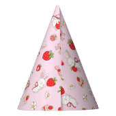Ein Geburtstag Hasen Pink Partyhütchen (Rückseite)