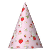 Ein Geburtstag Hasen Pink Partyhütchen (Vorderseite)
