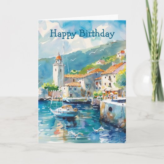 Ein Geburtstag im Seehafen Karte (Vorderseite)