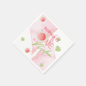 Ein Geburtstag in einem Melon Personalisiert Serviette (Ecke)