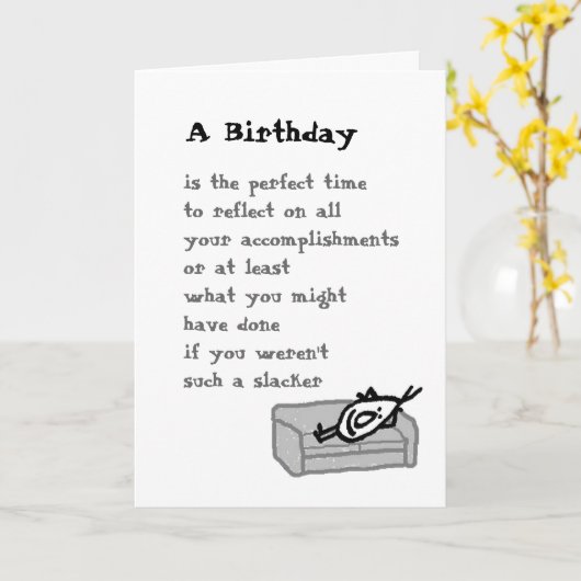 Ein Geburtstag Karte (Gelbe Blume)