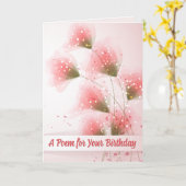 Ein Geburtstaggedicht Karte (Gelbe Blume)