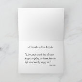 Ein Geburtstagsdenken Karte (Innenseite)