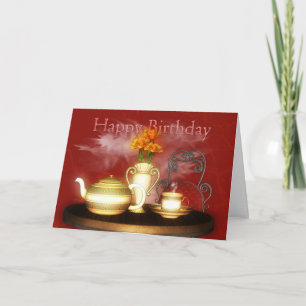 Ein Geburtstagskitee, viel Glück zum Geburtstag Karte