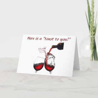 EIN "GEBURTSTAGSPOST" VON WEIN FÜR "SIE" KARTE