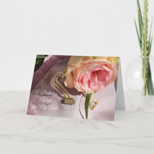 Ein Geburtstagswunsch für meine Tante Karte (Vorderseite)