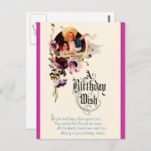 Ein Geburtstagswunsch Postkarte (Vorne/Hinten)