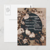 Ein Geburtstagswunsch taucht Vintage Postkarte auf (Vorne/Hinten)