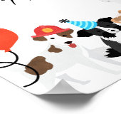 Ein Geburtsurkunde von Welpen adoptiert Adoption Poster (Ecke)