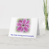 Ein Gecko sind Sie die Karte des (Rückseite)