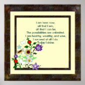 Ein Gedanke für den Tag Poster (Vorne)