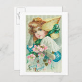 Ein gedankenfreudiger Freund mit Bonnet Postkarte (Vorne/Hinten)