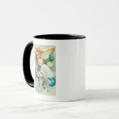 Ein gedankenfreudiger Freund mit Bonnet Tasse (Vorderseite Links)