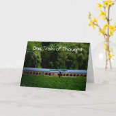 "EIN GEDANKENZUG" GEBURTSTAGSKARTE KARTE (Gelbe Blume)