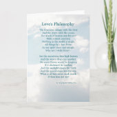 Ein Gedicht der Liebe Karte (Vorderseite)