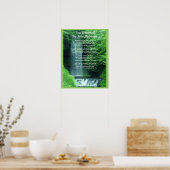 Ein Gedicht: Der Wasserfall Poster (Küche)