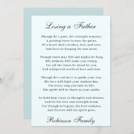 Ein Gedicht des Vaters verlieren Karte