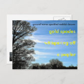 Ein Gedicht für den Fall Postkarte (Vorne/Hinten)