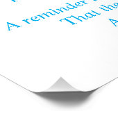 Ein Gedicht über den Strand Poster (Ecke)