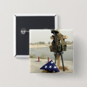 Ein gefallenes Soldatengerät Button (Vorne & Hinten)