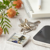 Ein gefallenes Soldatengerät Schlüsselanhänger (Seite)