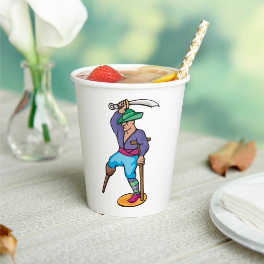 Ein gefälschter Pirat Pappbecher