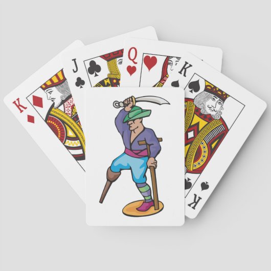 Ein gefälschter Pirat Spielkarten (Rückseite)