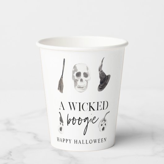 Ein gefickter Boogie | Frohe Halloween Pappbecher (Rückseite)