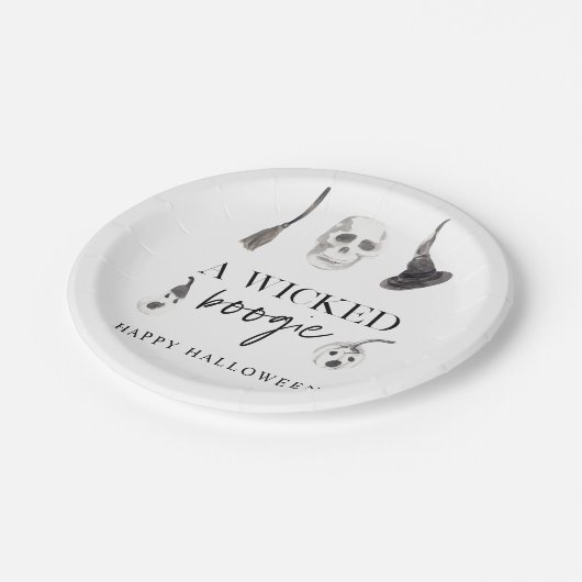 Ein gefickter Boogie | Frohe Halloween Pappteller (Schrägansicht)