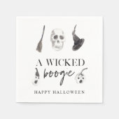 Ein gefickter Boogie | Frohe Halloween Serviette (Vorderseite)