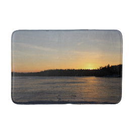 Ein gefrorener Sonnenuntergang Badematte