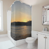 Ein gefrorener Sonnenuntergang Duschvorhang (Beispiel)