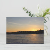 Ein gefrorener Sonnenuntergang Einladung (Stehend Vorderseite)