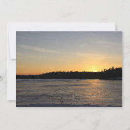 Ein gefrorener Sonnenuntergang Einladung