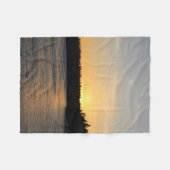 Ein gefrorener Sonnenuntergang Fleecedecke (Vorderseite (Horizontal))