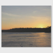 Ein gefrorener Sonnenuntergang Geschenkpapier (Flach)