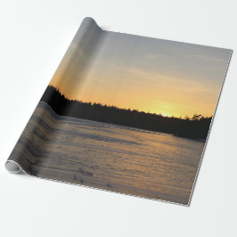 Ein gefrorener Sonnenuntergang Geschenkpapier