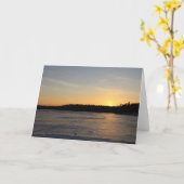 Ein gefrorener Sonnenuntergang Karte (Gelbe Blume)