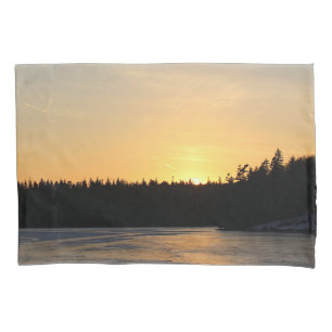 Ein gefrorener Sonnenuntergang Kissenbezug